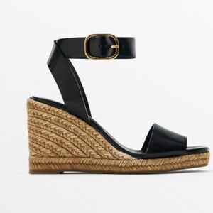 Massimo Dutti strappy buckle platform casual classic summer comfy style outdoor